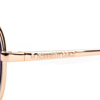 Kenneth Cole - Gold Aviator Sunglasses - Gradient Blue Lenses_8520380_3