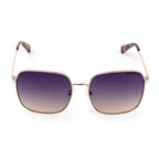 Kenneth Cole - Gold Oversized Sunglasses - Gradient Blue Lenses_8520382