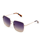 Kenneth Cole - Gold Oversized Sunglasses - Gradient Blue Lenses
