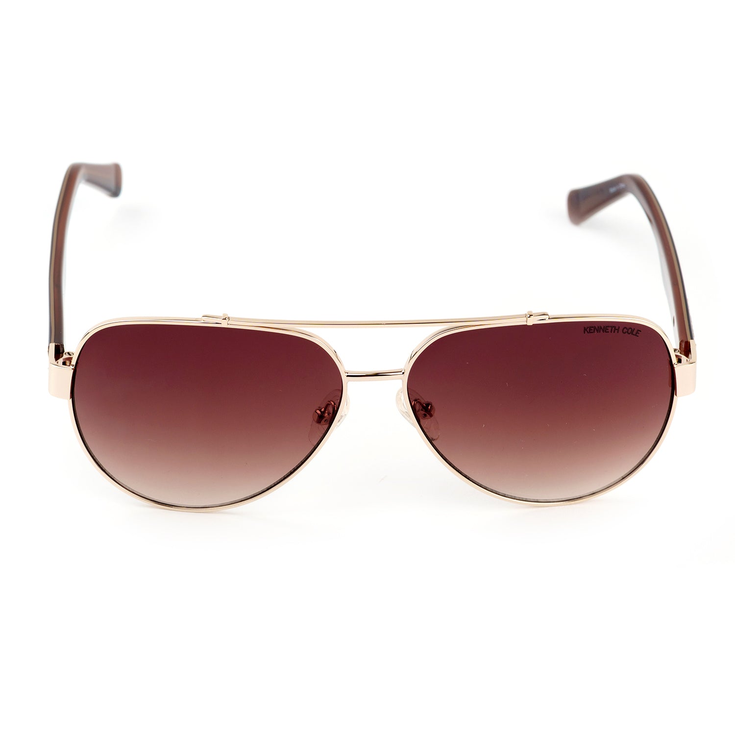Kenneth Cole - Gold Lightweight Sunglasses - Gradient Brown Lenses V32524505 0