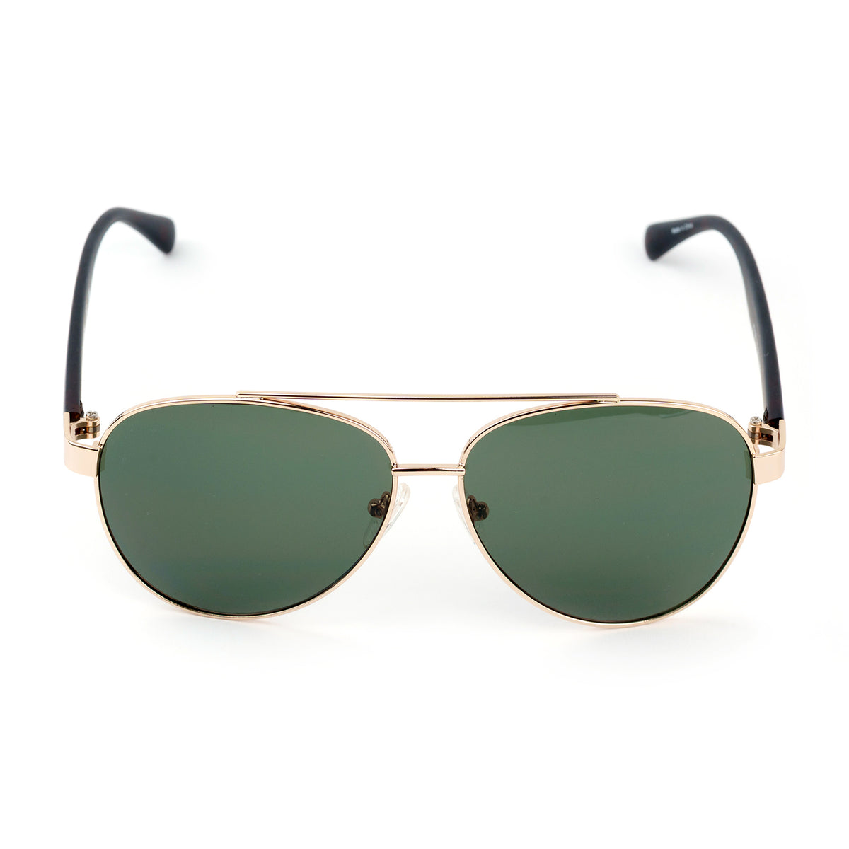 Kenneth Cole Reaction- Gold Classic Sunglasses - Solid Green Lenses V32514544 0