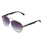 Kenneth Cole Reaction-Shiny Gunmetal Sunglasses - Gradient Smoke Lenses_8520483_1