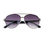 Kenneth Cole Reaction-Shiny Gunmetal Sunglasses - Gradient Smoke Lenses_8520483_2