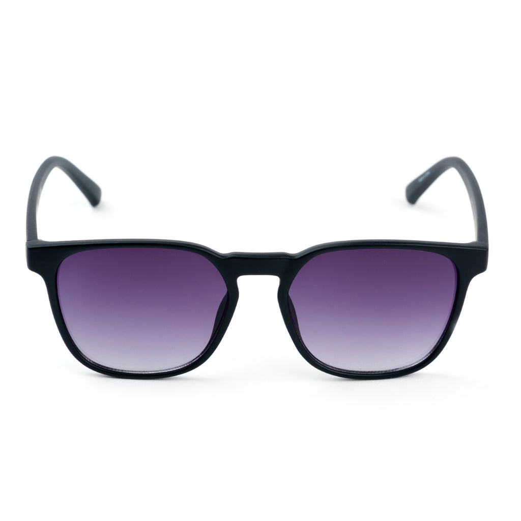Kenneth Cole Reaction-Matte Black Modern Sunglasses with Gradient Smoke Lenses_8520489