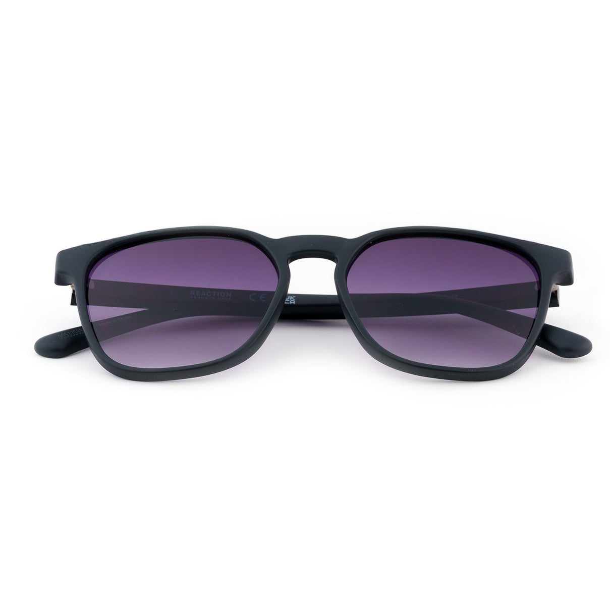 Kenneth Cole Reaction-Matte Black Modern Sunglasses with Gradient Smoke Lenses V32356813 2