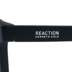 Kenneth Cole Reaction-Matte Black Modern Sunglasses with Gradient Smoke Lenses