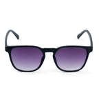 Kenneth Cole Reaction-Matte Black Modern Sunglasses with Gradient Smoke Lenses