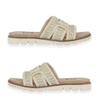 Emma Ladies Raphael Elegant Open-Toe Casual Beach Mules (Size 7) - Beige_8520681