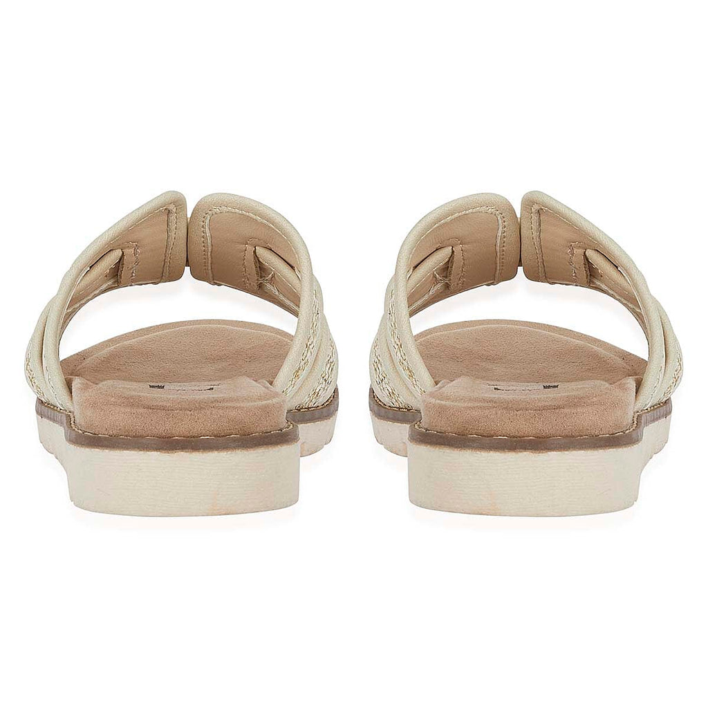 Emma Ladies Raphael Elegant Open-Toe Casual Beach Mules (Size 7) - Beige_8520681