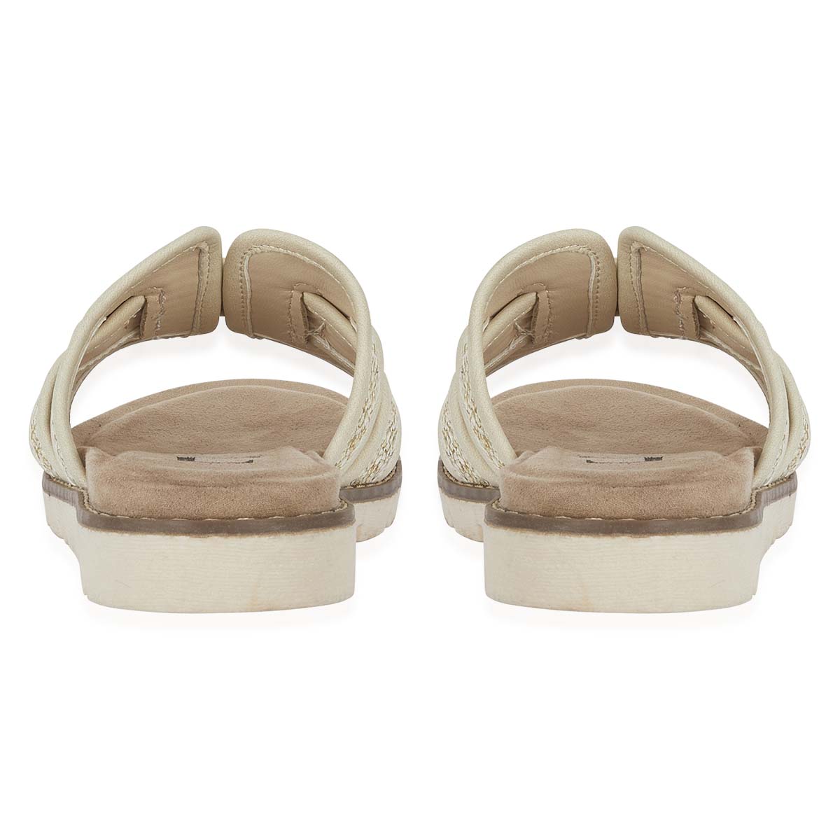 Emma Ladies Raphael Elegant Open-Toe Casual Beach Mules (Size 8) - Beige 8520682 2
