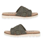 Emma Ladies Raphael Elegant Open-Toe Casual Beach Mules (Size 4) - Khaki_8520683_1