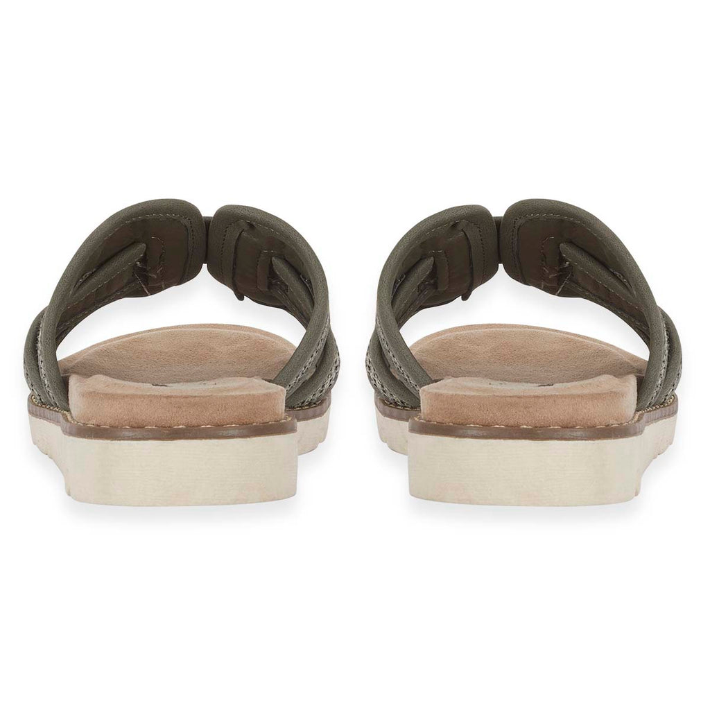 Emma Ladies Raphael Elegant Open-Toe Casual Beach Mules (Size 4) - Khaki_8520683_2