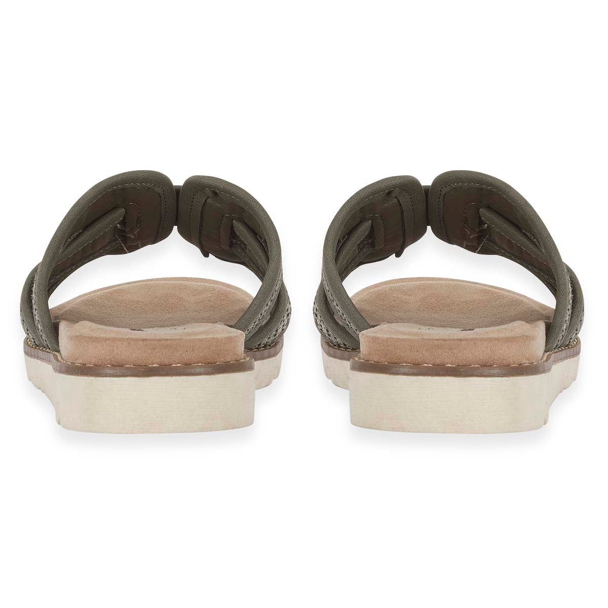 Emma Ladies Raphael Elegant Open-Toe Casual Beach Mules (Size 5) - Khaki 8520684 2