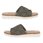 Emma Ladies Raphael Elegant Open-Toe Casual Beach Mules (Size 7) - Khaki_8520686