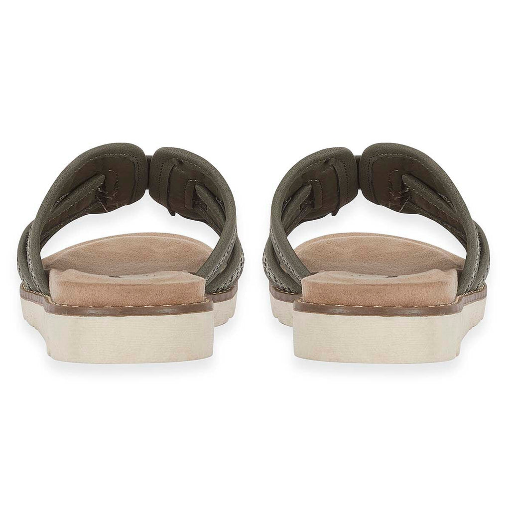 Emma Ladies Raphael Elegant Open-Toe Casual Beach Mules (Size 7) - Khaki_8520686