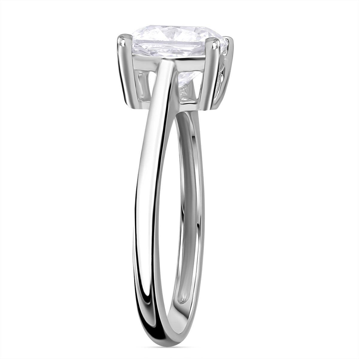 LUXURIANT 2 Ct. Lab Grown Diamond Cushion Cut Solitaire Diamond Ring in 950 Platinum (GH, VS) 8521568 4