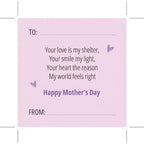 Mother's Day Square Card (Size - One Size) - Lavender & Pastel Pink_8521576_1