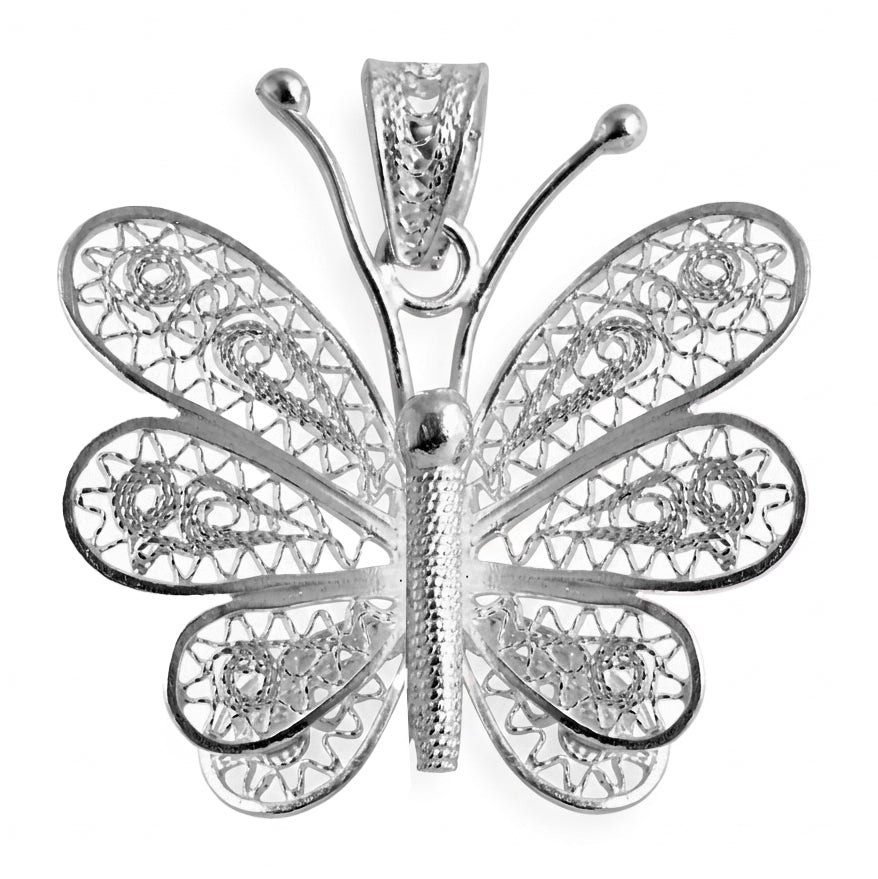 Royal Bali Collection - Sterling Silver Butterfly Pendant_8522232