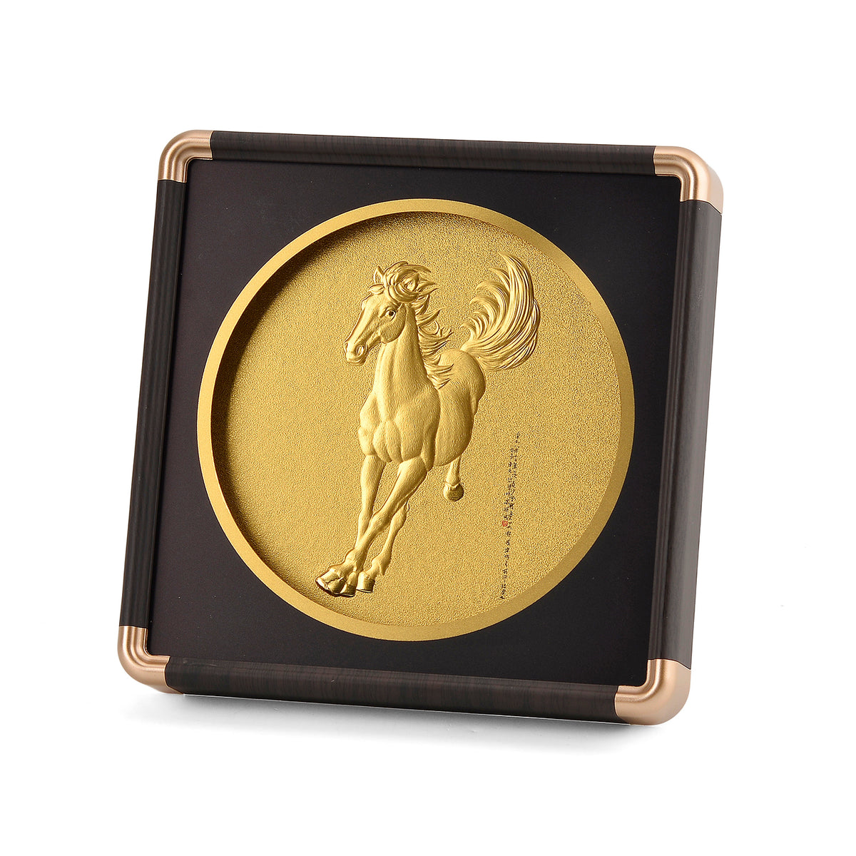 24K Yellow Gold Horse Design Frame 8522316 0