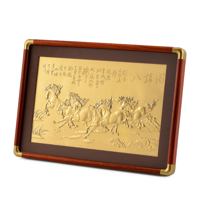 MEGA OFFER- 24K Yellow Gold Multiple Horse Design Frame 8522338 1