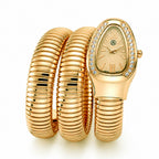 JCK Vegas Deal- STRADA Limited Edition Japanese Movement Water Resistant Serpent Watch - Yellow_8522997