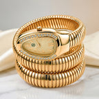 JCK Vegas Deal- STRADA Limited Edition Japanese Movement Water Resistant Serpent Watch - Yellow_8522997_1