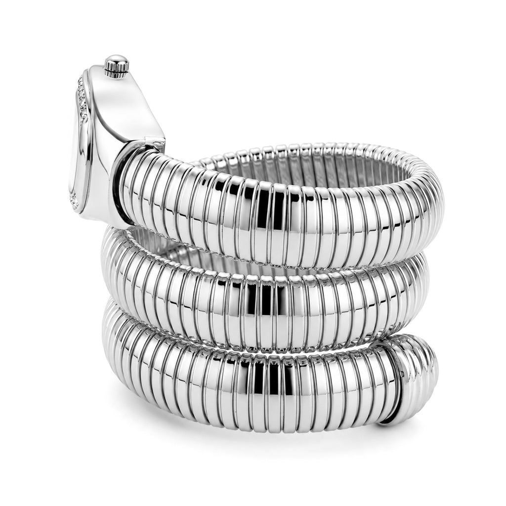 JCK Vegas Deal- STRADA Limited Edition Japanese Movement Water Resistant Serpent Watch - Silver_8523004_5