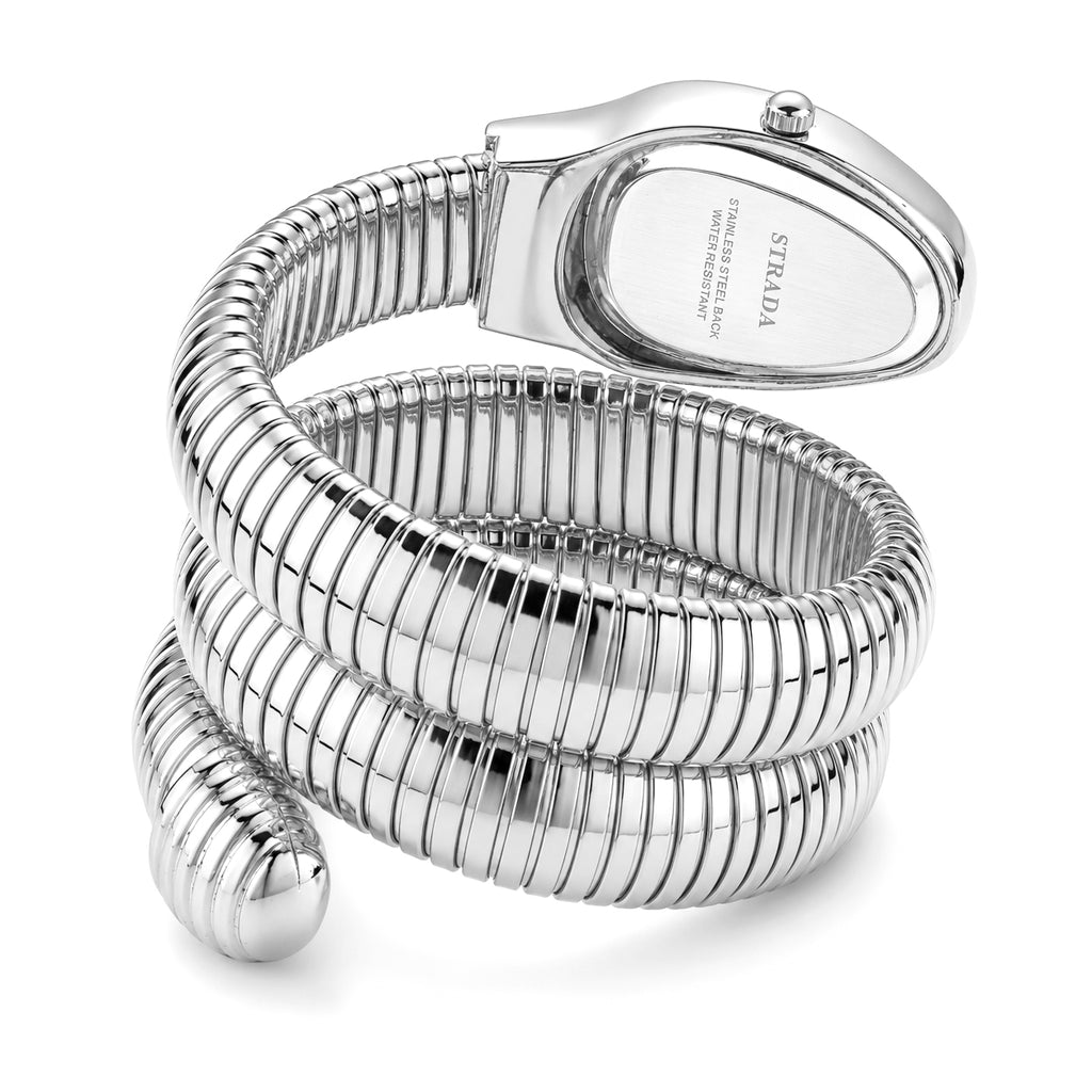 JCK Vegas Deal- STRADA Limited Edition Japanese Movement Water Resistant Serpent Watch - Silver_8523004_6