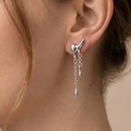LUCY Q - Rhodium Overlay Sterling Silver Drop Earrings with Push Back_8523108_1