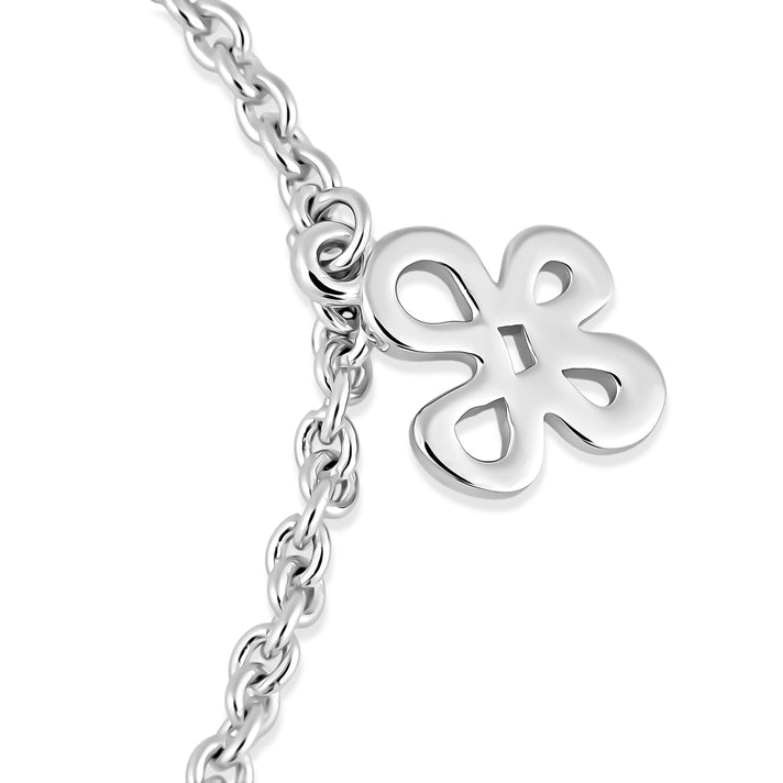 LUCY Q - Rhodium Overlay Sterling Silver Splash Bracelet (Size - 7.5) 8523121 2