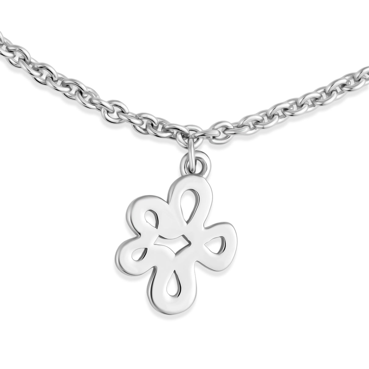 LUCY Q - Rhodium Overlay Sterling Silver Splash Bracelet (Size - 7.5) 8523121 3