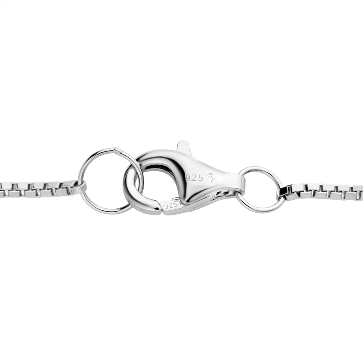 LUCY Q - Rhodium Overlay Sterling Silver Splash Pendant with Chain (Size-18) 8523122 2