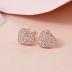 9K Rose Gold I3 Pink Diamond I3 Solitaire Stud Push Post Earring, Gold Wt.1.2 Gms  0.250  Ct._8523660_1