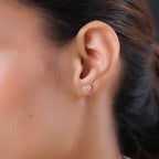 9K Rose Gold I3 Pink Diamond I3 Solitaire Stud Push Post Earring, Gold Wt.1.2 Gms  0.250  Ct._8523660_2