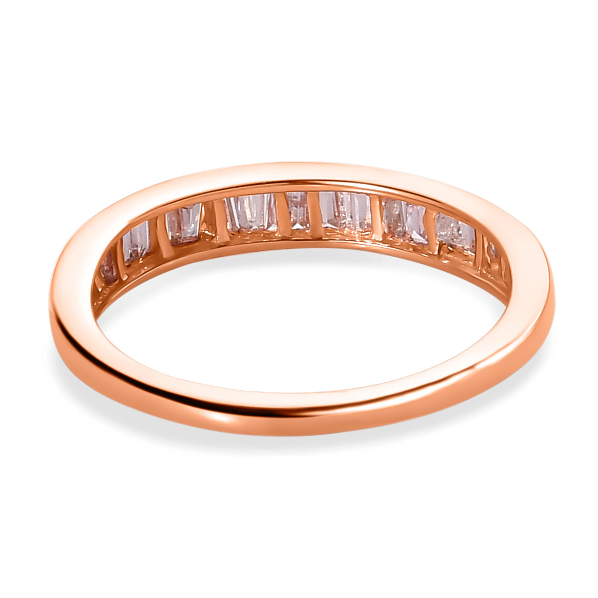 9K Rose Gold I3 Pink Diamond I3 Band Ring, Gold Wt.2 Gms  0.500  Ct. 8523892 4
