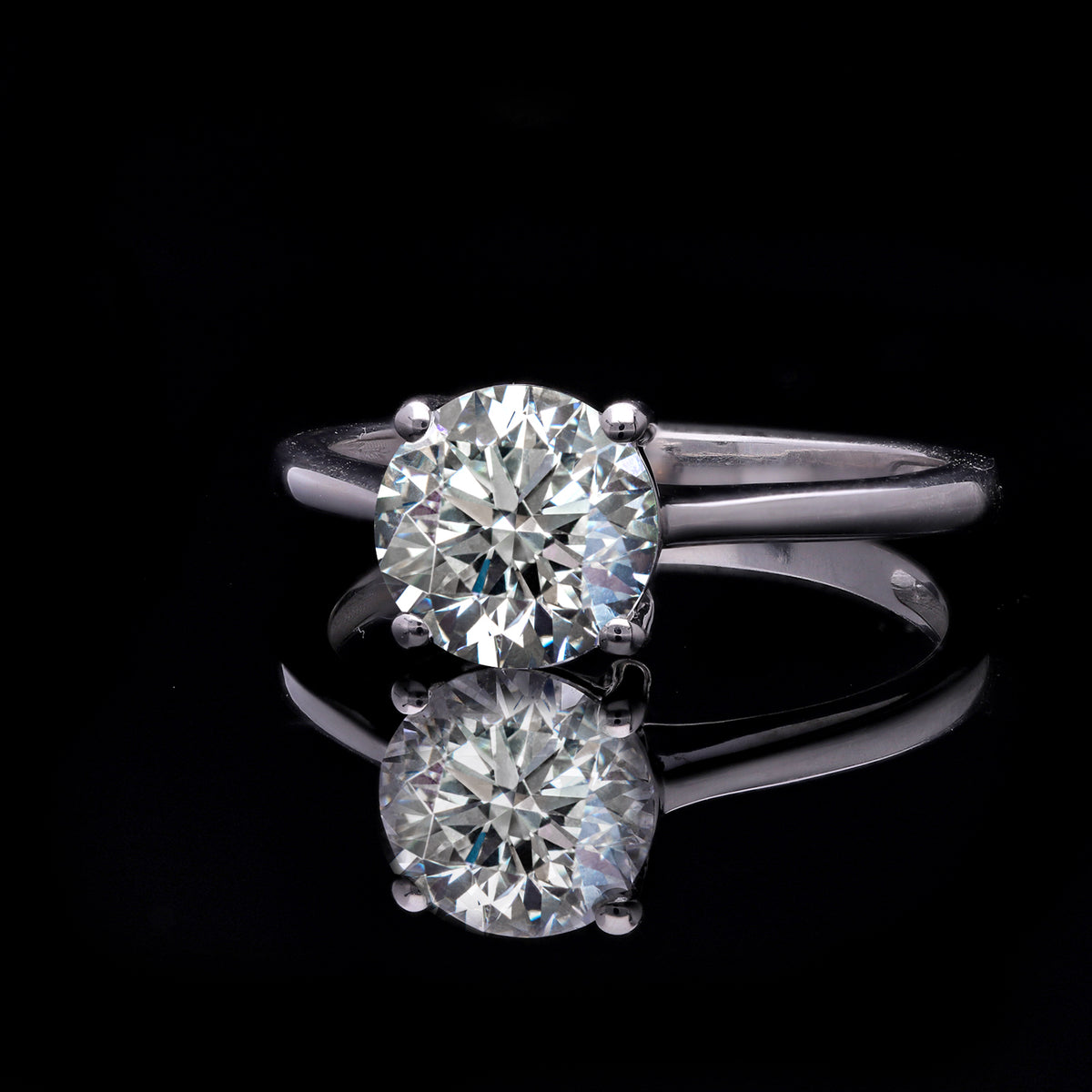 LUXURIANT 2 Ct. Lab Grown Diamond Solitaire Ring in 950 Platinum (F, VS) 8523922 1