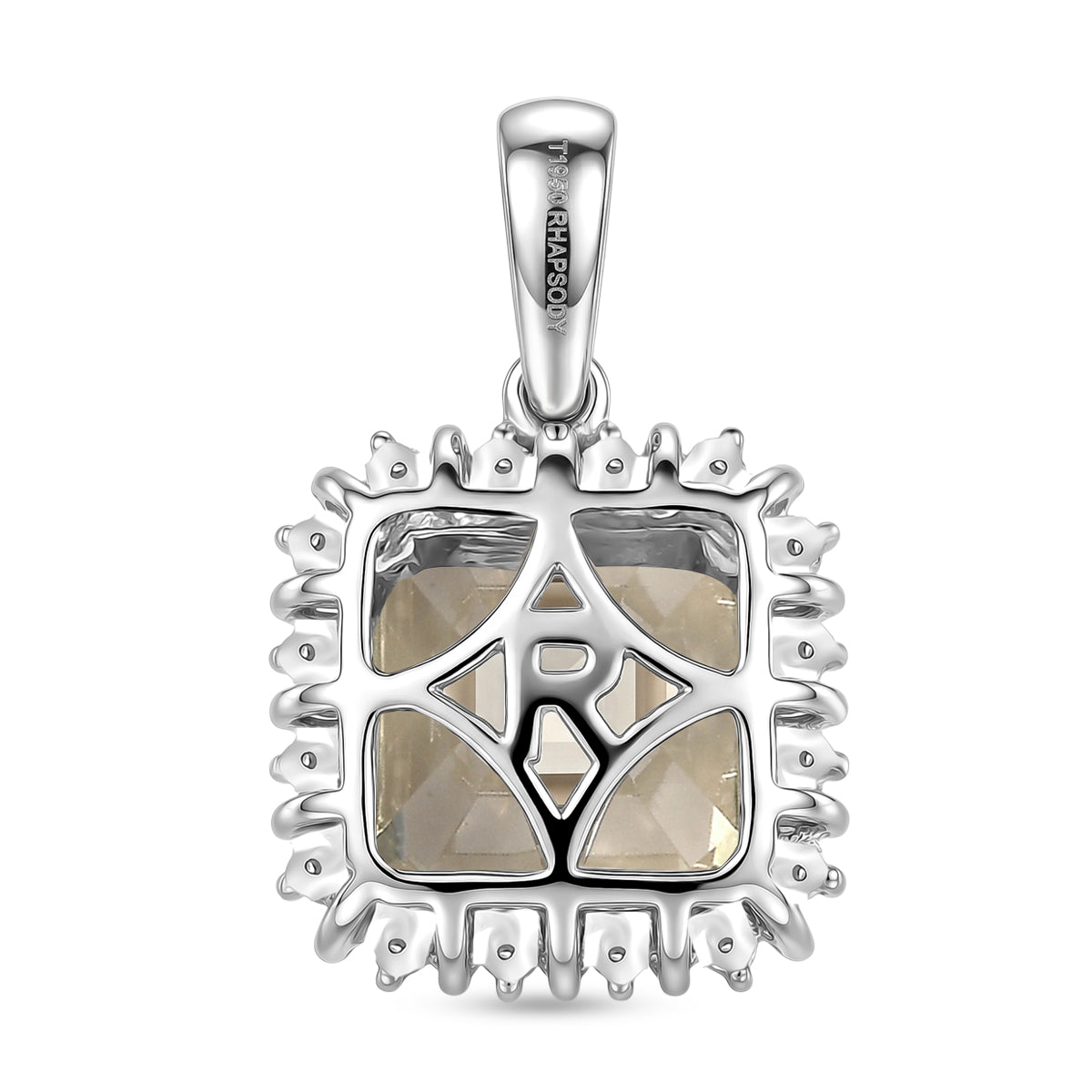 Rhapsody - 950 Platinum AAAA Turkizite &amp; VS-E-F White EARTH MINED Diamond Halo Pendant 4.74 Ct, Platinum Wt. 4.04 Gms 8524286 5
