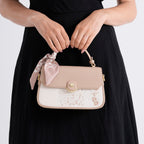 Stylish Embroidered Sleek Multi-Pocket Crossbody Handbag with  Adjustable Strap - Latte_8525389_3