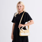 Stylish Embroidered Sleek Multi-Pocket Crossbody Handbag with  Adjustable Strap - Yellow_8525392_2