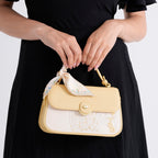 Stylish Embroidered Sleek Multi-Pocket Crossbody Handbag with  Adjustable Strap - Yellow_8525392_3