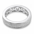 Luxuriant - Lab Grown Diamond (SI/G-H) Solitaire Band Ring in Rhodium Overlay Sterling Silver_8525490_5