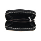 Genuine Leather RFID Blocking Zip Around Card Holder Wallet - Black_8525675_5