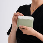 Genuine Leather RFID Blocking Zip Around Card Holder Wallet - Green_8525677_3