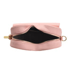 Designer Heart-Shaped Crossbody Bag with Chain Strap - Pink_8525763_5