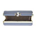 Designer-Inspired Stylish Clutch with Chain Strap - Dusty Blue_8525776_4