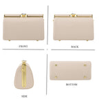 Designer-Inspired Stylish Clutch with Chain Strap - Off White_8525777_3