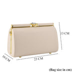 Designer-Inspired Stylish Clutch with Chain Strap - Off White_8525777_5