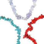 Set of 3 Natural Gemstone Key Chains - Howlite, Red Agate & Grey Agate 350.00 Ct_8526618_3