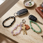 Set of 3 Natural Gemstone Key Chains - Amethyst, Green Aventurine & Black Onyx 350.00 Ct_8526619_1