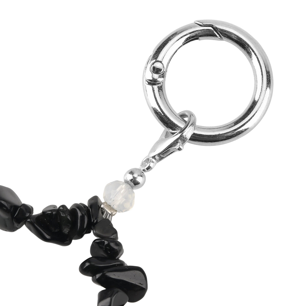Set of 3 Natural Gemstone Key Chains - Amethyst, Green Aventurine & Black Onyx 350.00 Ct_8526619_4